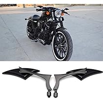 Amazon.com: Black 8mm/10mm Motorcycle Spear Blade Rear View